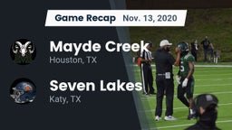 Recap: Mayde Creek  vs. Seven Lakes  2020