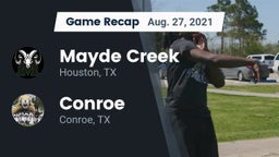 Recap: Mayde Creek  vs. Conroe  2021