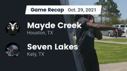 Recap: Mayde Creek  vs. Seven Lakes  2021