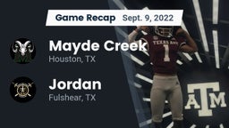 Recap: Mayde Creek  vs. Jordan  2022