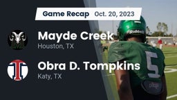 Recap: Mayde Creek  vs. Obra D. Tompkins  2023
