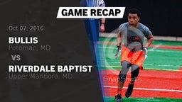 Recap: Bullis  vs. Riverdale Baptist  2016