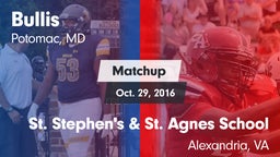 Matchup: Bullis vs. St. Stephen's & St. Agnes School 2016