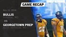 Recap: Bullis  vs. Georgetown Prep  2016
