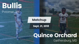 Matchup: Bullis vs. Quince Orchard  2018
