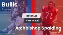 Matchup: Bullis vs. Archbishop Spalding  2019