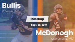 Matchup: Bullis vs. McDonogh  2019