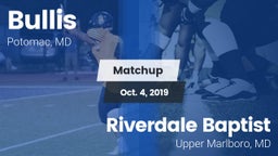 Matchup: Bullis vs. Riverdale Baptist  2019