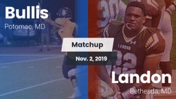 Matchup: Bullis vs. Landon  2019