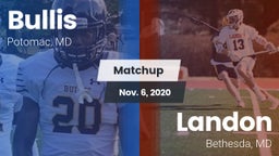 Matchup: Bullis vs. Landon  2020