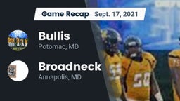 Recap: Bullis  vs. Broadneck  2021