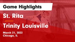 St. Rita  vs Trinity  Louisville Game Highlights - March 21, 2022