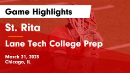 St. Rita  vs Lane Tech College Prep Game Highlights - March 21, 2023