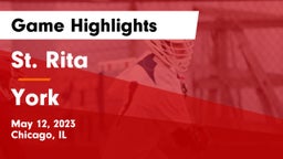 St. Rita  vs York  Game Highlights - May 12, 2023