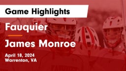 Fauquier  vs James Monroe  Game Highlights - April 18, 2024
