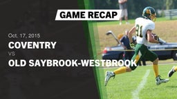 Recap: Coventry  vs. Old Saybrook-Westbrook  2015