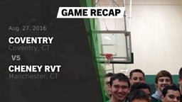 Recap: Coventry  vs. Cheney RVT  2016