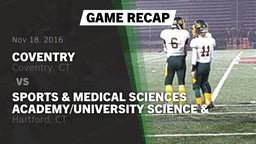 Recap: Coventry  vs. Sports & Medical Sciences Academy/University Science & Engineering/Classical Magnet 2016