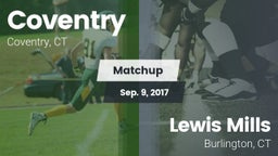 Matchup: Coventry vs. Lewis Mills  2017