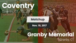 Matchup: Coventry vs. Granby Memorial  2017