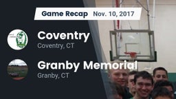 Recap: Coventry  vs. Granby Memorial  2017