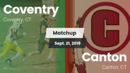 Matchup: Coventry vs. Canton  2018