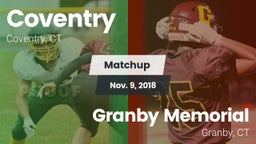 Matchup: Coventry vs. Granby Memorial  2018