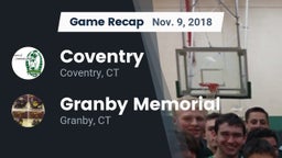 Recap: Coventry  vs. Granby Memorial  2018