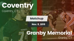 Matchup: Coventry vs. Granby Memorial  2019