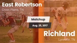 Matchup: East Robertson vs. Richland  2017