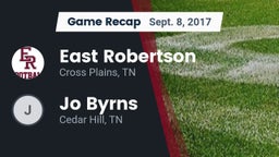 Recap: East Robertson  vs. Jo Byrns 2017