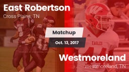 Matchup: East Robertson vs. Westmoreland  2017