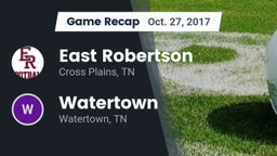 Recap: East Robertson  vs. Watertown  2017