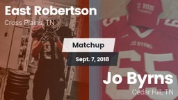 Matchup: East Robertson vs. Jo Byrns 2018
