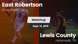 Matchup: East Robertson vs. Lewis County  2019