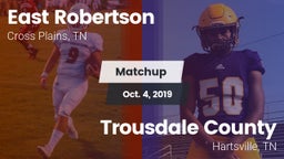 Matchup: East Robertson vs. Trousdale County  2019