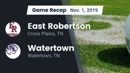Recap: East Robertson  vs. Watertown  2019