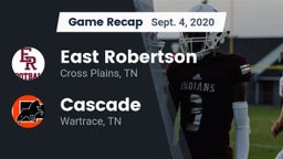 Recap: East Robertson  vs. Cascade  2020
