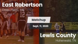 Matchup: East Robertson vs. Lewis County  2020