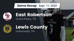 Recap: East Robertson  vs. Lewis County  2020