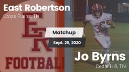 Matchup: East Robertson vs. Jo Byrns  2020