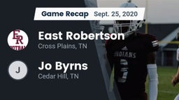 Recap: East Robertson  vs. Jo Byrns  2020