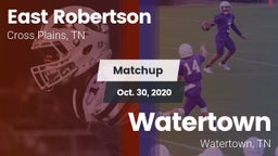 Matchup: East Robertson vs. Watertown  2020
