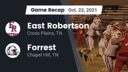 Recap: East Robertson  vs. Forrest  2021
