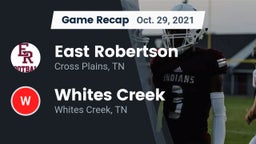 Recap: East Robertson  vs. Whites Creek  2021