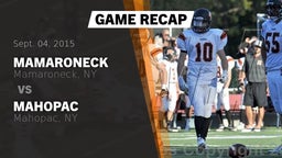 Recap: Mamaroneck  vs. Mahopac  2015