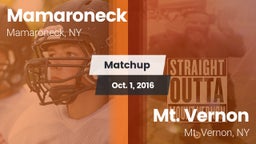 Matchup: Mamaroneck vs. Mt. Vernon  2016