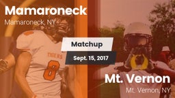 Matchup: Mamaroneck vs. Mt. Vernon  2017