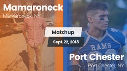 Matchup: Mamaroneck vs. Port Chester  2018
