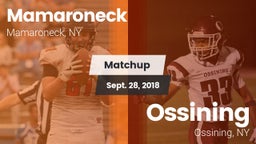 Matchup: Mamaroneck vs. Ossining  2018